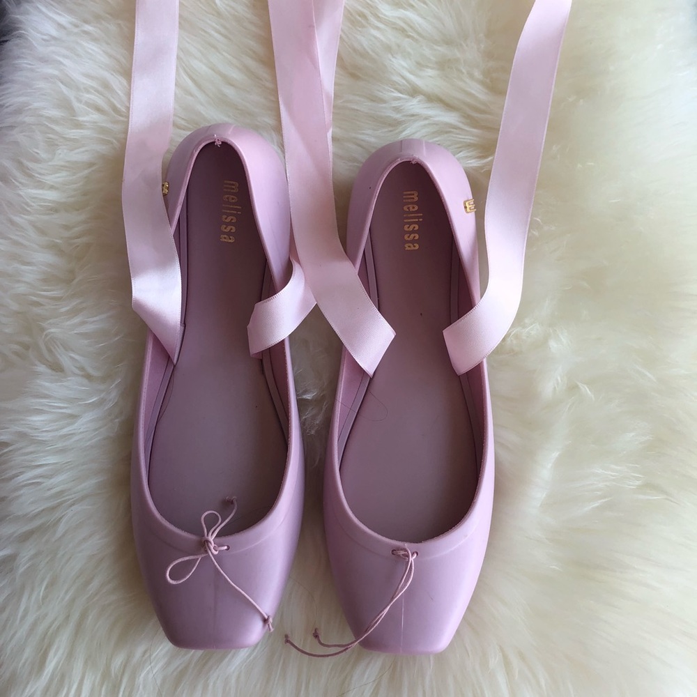 Brand new Melissa lace up Ballet Flat